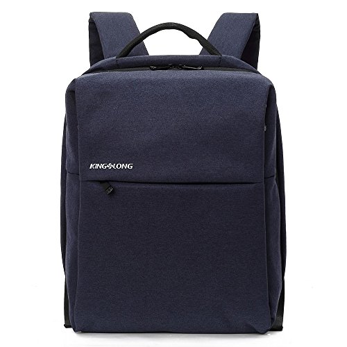 Preisvergleich Produktbild Laptoprucksack - Diebstahlschutz - Business Notebook Rucksäcke 15.6 Zoll Schulrucksack Reiserucksack jugendliche Damen Herren für Arbeit Campus College Studenten Reise von KINGSLONG (Blau)