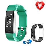 Letsfit Fitness Tracker Fitness Armband Schrittzähler mit Pulsmesser Aktivitätstracker Pulsuhren Bluetooth Smart Armband Uhr Schrittzähler mit Schlafmonitor Kalorienzähler kompatibel mit Smartphone