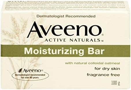 Aveeno Moisturizing Bar with Natural Colloidal Oatmeal for Dry Skin, Fragrance...