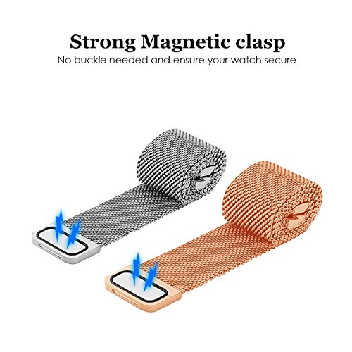 Bepack für Fitbit Charge 2 Unisex Armband,Edelstahl Einstellbares Stahlarmband Fitness Watch Strap Band für Fitbit Charge 2 - 2