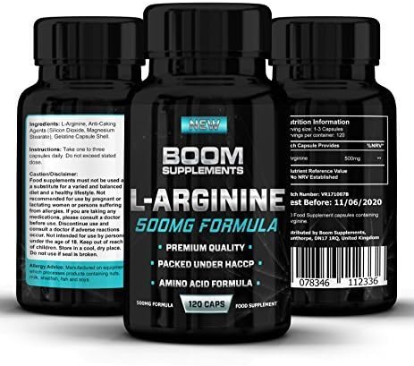 L-Arginine Max Strength | 120 Powerful Nitric Oxide Capsules | FULL 2 Month Supply | Helps Support Circulation and Muscle | Achieve Goals FAST | Safe And Effective | Best Selling Tablets | Manufactured In The UK! | Results Guaranteed | 30 Day Money Back Guarantee