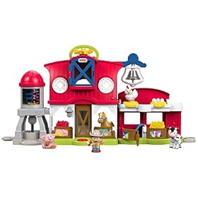 Fisher-Price Little People les Animaux de la Ferme Jouet Enfant, 5 Figurines, Éveil et Développement de l&rsquo;Imagination, 12 Mois et Plus, FKD13