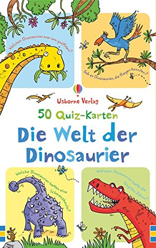 Preisvergleich Produktbild 50 Quiz-Karten: Die Welt der Dinosaurier