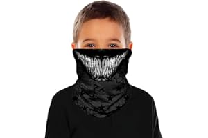 ShopINess Pañuelo Braga cuello Multifunción para Niños de 6 y 14 años para Deporte Actividades Outdoor Halloween Bicicleta Regalo