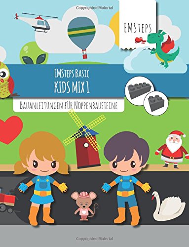 Preisvergleich Produktbild EMSteps Basic Kids Mix 1: Bauanleitungen für Noppenbausteine