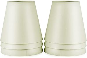 Fuloon Pantalla de Lámpara, Paquete de 6 Pantallas Lámparas de Araña,Pantalla Lámpara Mesa para E14 Bombilla,14cm x 13cm Pantalla Lámpara de Pared