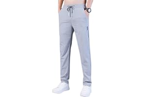 Aosbset Pantalon Stretch à séchage Rapide pour Homme avec Poches Pantalon décontracté pour Homme Cordon de Serrage léger Conception à séchage Rapide Joggers Pantalon de survêtement Coupe ajustée