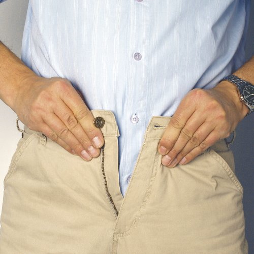 WENKO Inch Master 4974010500 Bunddehner – dehnt Kleidungsstücke, Kunststoff, 31-67 x 3.5 x 12 cm, Weiß - 2