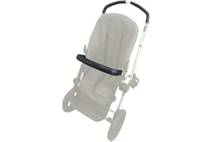 PROTEC TIF | Pack de Fundas de Polipiel compatible con Bugaboo Cameleon 1 y 2 (Negro) (Se colocan sobre la goma original)