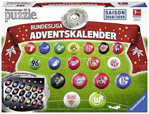 Preisvergleich Produktbild Adventskalender Bundesliga 2018 / 2019: Erlebe Puzzeln in der 3. Dimension