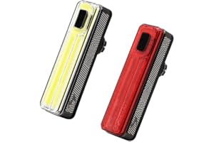 MOON LIGHTS Moon Helix Max 350 Lumen Front and Rear Bicycle Lightset Multiple Intelligent Functions Long Run Time USB Rechargeable High Power Cycle Headlight Tailight