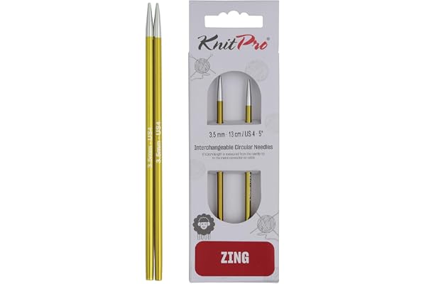 KnitPro Zing à Tricoter circulaires interchangeables, Aluminium, Multicolore, 3.50 mm