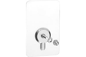 QWORK® 15 piezas tornillos adhesivos desmontables, clavos pared sin taladro - varilla de tornillo de 14 mm - 5 x 8 cm - 10 kg de carga