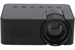 YUNIR Mini Projecteur, Projecteur Portable Vidéo Multifonctionnel de Protection des Yeux HD 1080P, avec Télécommande, pour Une Utilisation Intérieure et Extérieure