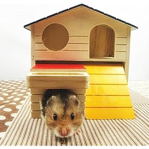 bureze Holz Bett Haus Höhle Zweischichtige Villa