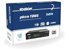 EDISION PICCO T265, TDT Alta Definición H265 HEVC, Receptor DVB-T2, Soporte WiFi, Control Remoto IR 2 en 1