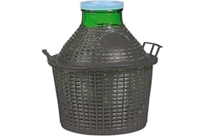 Bouchonnerie Jocondienne GC05 Bonbonne Verre Entourage avec Grande Ouverture Plastique , Coloris Aléatoire 30 x 25 mm