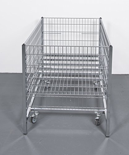 Wühltisch verchromt 120×80 cm | NEUWARE | Wühlkorb Verkaufstisch Aktionskorb Grabbeltisch Schütte Präsentationskorb Verkaufskorb Aktionsware - 5