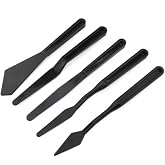 Rich Plastic Spatula Set 5 Piece Black