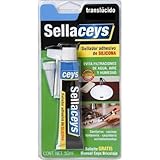 sellador transparente para concreto Instantáneo Ceys CEY400505501 Silicona Universal Transparente 50 Ml.
