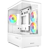 SHARKOON KASA MINI TOWER PSUSUZ 3XFAN MK6 RGB WHITE