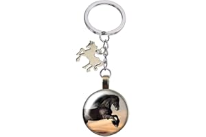 PUBLISIT Porte-Clés Original, Cheval, Chevaux, Poulain, Equitation, Plusieurs Modèles au Choix, Porte Clef pour Homme, Femme, Fille