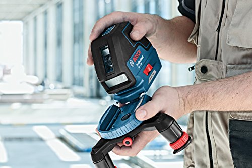 Bosch Professional GLL 3-50, 50 m Arbeitsbereich mit Empfänger, ± 0,3 mm/m Nivelliergenauigkeit, L-BOXX-Einlage, L-BOXX, Laserzieltafel, Universalhalterung - 4