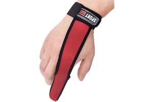 AMZLORD 1 Stück EIN Finger Handschuhe Angelfingerhandschuh Atmungsaktive Fingerschutz zum Angeln Index-Fingerschutz Handschuh for das Angeln im Freien (Rot)