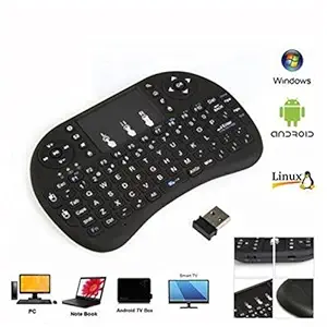 PremiumAV 2.4G Wireless Fly Air Mouse Keyboard Touchpad Control (Black)