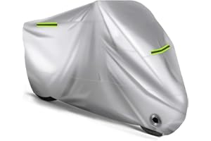 YMLVET Telo Coprimoto per Benelli TRK 502X TRK 502 X TRK502X, Protezione UV Esterna Coperture Antipioggia Antipolvere Coprimoto Impermeabile per Esterno,Silver