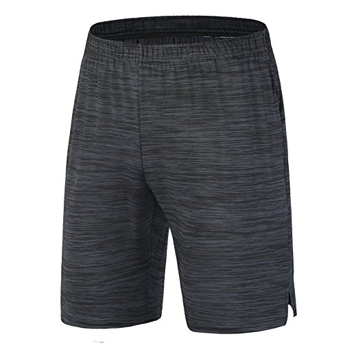 Herren Shorts Fitness Leggings Kurz Hose Pro Trainingsshorts Schnell trocknend,Schwarz