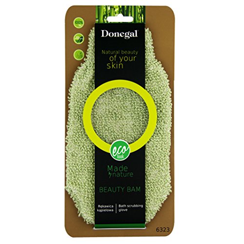 Donegal - BEAUTY BAM Eco Natural Shower Bath Accessories Bath Scrubbing Glove (6323)