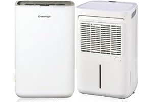 Greenmigo Déshumidificateur Electrique 10L/24h Déshumidification Performance Taille de la pièce Max.35m²,Purificateur d'air Silencieux pour Maison,Bureau,Contre l'humidité,la Moisissure(ALPHA-Q10)