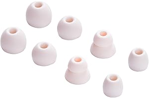 LUAKESA Replacement Eartips Silicone Earbuds Buds Set for Powerbeats Pro Beats Wireless Earphone Headphones,4 Pair (Lvory)