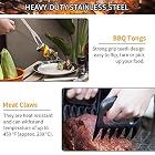 Xddias Grillbesteck BBQ Grill Zubehör 28 Set, Edelstahl Grillbesteck im Aluminium Koffer – Bild 5