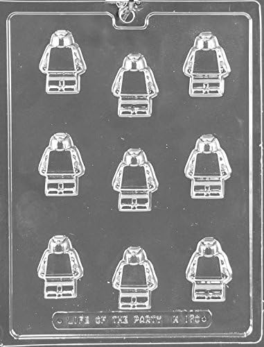 Lego Men / Building Block Men Decos Plastic Mould 9 on 1 - Chocolate Mould/Mold