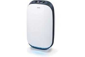 Beurer LR 500 purificateur d'air, filtre HEPA H13, commande par application (Wi-Fi), filtre diverses bactéries et virus, avec minuterie et mode nocturne, pour les chambres jusqu'à 106m²