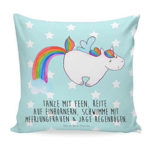 Mr. & Mrs. Panda Kissen 40x40 Einhorn Pegasus - 100% handmade in Norddeutschland - Einhorn, Unicorn, Regenbogen, Spielen, Realität, Meerjungfrau, Glitzerpups, Glitzer, Erwachsenwerden, Einhornliebe Kissen, Kissenhülle, Kopfkissen, Geschenk, Schenken, Couch, Sofakissen, weich, flauschig, 40x40, 40 x 40 Einhorn, Unicorn, Regenbogen, Spielen, Realität, Meerjungfrau, Glitzerpups, Glitzer, Erwachsenwerden, Einhornliebe