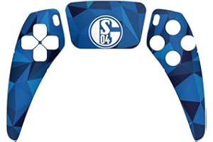 DeinDesign Skin kompatibel mit Sony PlayStation 5 Controller PS5 Folie Sticker Muster Bundesliga FC Schalke 04