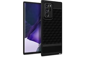 Caseology Parallax, Funda Samsung Galaxy Note 20 Ultra, Diseño Geométrico, Patrón 3D, Carcasa Diseñada para Galaxy Note 20 Ultra - Matte Black