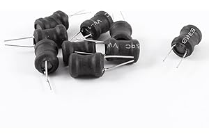 UXCELL sourcingmap 1mH 9 mm x 12 mm ul-polyolefin Circuit électronique bobines en métal Lot de 10