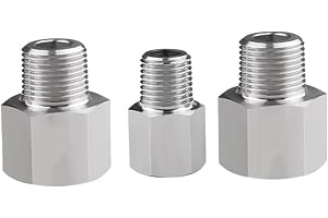 M8 M10 M12 M14 M16 M18 M20 hona till 1/8" 1/4" 3/8" 1/2" hane av rostfritt stål högtrycksrörkoppling kopplingskoppling(Female M14x1.5,Male M12x1.5)