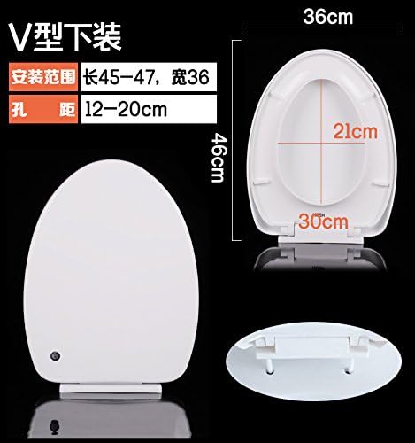 Topseh Toilet Cover General Thickening Seat, Toilet Cover And Toilet Cover U V Type O Type Old Style,V Download 06Simple Modern Comfortable Bacteria Removal Home Toilet Common