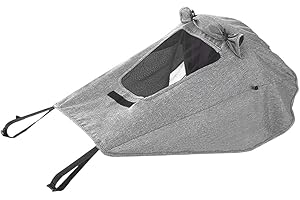 Lotvic Sonnensegel Kinderwagen, Verstellbar Universal Kinderwagen Sonnensegel mit UV Schutz 50+und Wasserdicht, Sonnenschutz Buggy Baby Wasserdicht mit Sichtfenster und extra breite Schattenflügel