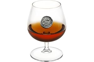 ENGLISH PEWTER COMPANY SHEFFIELD, ENGLAND English Pewter Company, bicchiere per brandy e cognac, 0,4 l, con monogramma personalizzabile S Clear