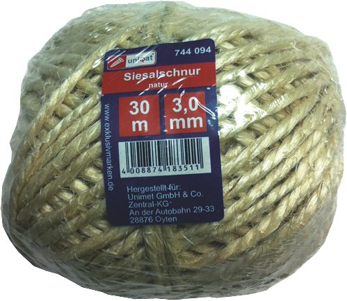 Preisvergleich Produktbild E744094 Sisalseil 3 mm, 30 m, natur