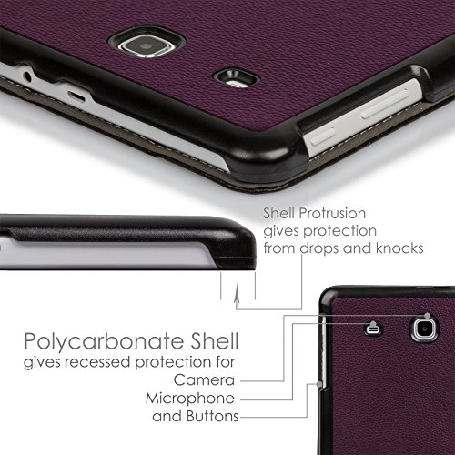 ForeFront Cases® Neue Leder Hülle / Tasche / Case / Cover für Samsung Galaxy Tab 3 Lite 7.0 T110 – Rundum-Geräteschutz und intelligente Auto-Sleep-Wake-Funktion mit 3-JAHRES-GARANTIE VON FOREFRONT CASES - 7