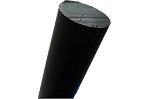 FRATELLI BIASCO Barra tonda in PVC NERO disponibili Varie diametri e lunghezze (D40X500mm)