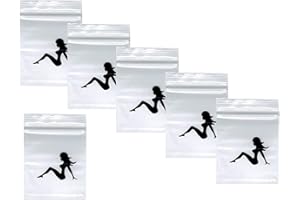 100X 40 x 40mm Heavy Duty Small Tiny Poly Plastic Sealy Grip Zip Lock Zipper Seal Gummy Bags Baggies BAGGYS (CPUK Exclusive) (Lady)