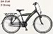 Produktbild Jungenfahrrad Hero 3 Gang 24 Zoll schwarz-grün